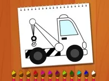 Coloring Book Excavator Trucks